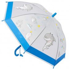 Зонт "Акула", 49см, прозрачный, матовый (Shantou City Daxiang Plastic Toy Products Co., Ltd, 42462)