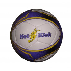 Мяч футбольный (бело-синий), размер 5, диаметр 22 см, длина окружности 68—70 см, материал: ПВХ (TATA PAK, 1014Bпц)