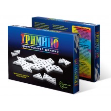 Игра "Тримино" треугольное домино (ТД Бэмби, 7059)