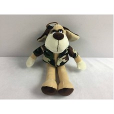 Мягкая игрушка Собака в камуфляжном костюме, 18см (TEDDY, YSL18773)