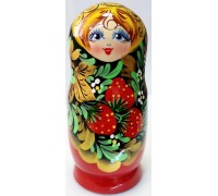 Матрешка 5 в 1 средняя (Ягодки, Эскиз 14, Клубничка)