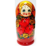 Матрешка 5 в 1 большая (Цветы, Эскиз 11, Розы)