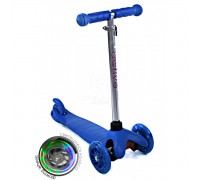 Самокат трехколесный SKL-06AH для самых маленьких Mini Up Flash Синий
