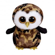 Мягкая игрушка Совенок OWLIVER (коричнево-черный) Beanie Boo's, 25см (TY, 36991-no)