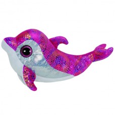 Мягкая игрушка Дельфин Sparkles (розовый) Beanie Boo's, 25см (TY, 37011-no пц)