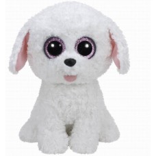 Мягкая игрушка Щенок (белый) Pippie Beanie Boo's, 25см (TY, 37065-no)