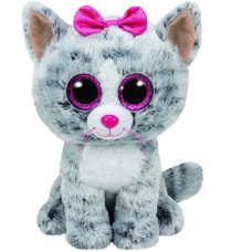 Мягкая игрушка Кошка (серая) Kiki Beanie Boo's, 25см (TY, 37075)