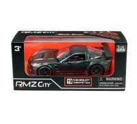 Машина металлическая RMZ City 1:32 Chevrolet Corvette C6.R,инерционная, серый матовый цвет, 16.5 x 7.5 x 7см (UNI-FORTUNE Toys Industrial Ltd., 554003M)