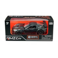 Машина металлическая RMZ City 1:32 Chevrolet Corvette C6.R,инерционная, серый матовый цвет, 16.5 x 7.5 x 7см (UNI-FORTUNE Toys Industrial Ltd., 554003M)
