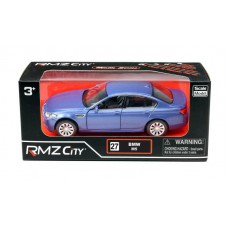 Машина металлическая RMZ City 1:32 BMW M5, инерционная, голубой матовый цвет, 16.5 x 7.5 x 7 см (UNI-FORTUNE Toys Industrial Ltd., 554004M(A))