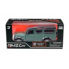 Машина металлическая RMZ City 1:32 Land Rover Defender, инерционная, темно-зеленый матовый цвет, 16.5 x 7.5 x 7 см (UNI-FORTUNE Toys Industrial Ltd., 554006M(C))