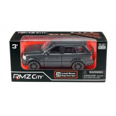Машина металлическая RMZ City 1:32 Range Rover Sport, инерционная, черный матовый цвет, 16.5 x 7.5 x 7 см (UNI-FORTUNE Toys Industrial Ltd., 554007M)