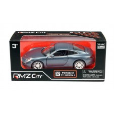 Машина металлическая RMZ City 1:32Porsche 911 Carrera S (2012), инерционная, темно-синий матовый цвет, 16.5 x 7.5 x 7 см (UNI-FORTUNE Toys Industrial Ltd., 554010M(A))