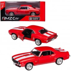 Машина металлическая RMZ City 1:32 Chevrolet Camaro 1969, красный цвет, двери открываются
