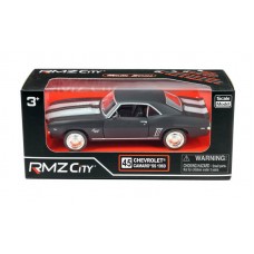 Машина металлическая RMZ City 1:32 Chevrolet Camaro 1969, инерционная, серый матовый цвет, 16.5 x 7.5 x 7 см (UNI-FORTUNE Toys Industrial Ltd., 554026M)