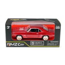 Машина металлическая RMZ City 1:32 Chevrolet Camaro SS (1969), инерционная, цвет красный металлик (UNI-FORTUNE Toys Industrial Ltd., 554026Z(F))