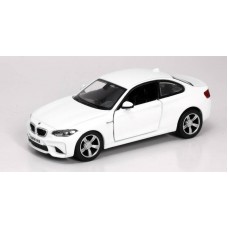Машина металлическая RMZ City 1:32 BMW M2 COUPE with Strip инерционная  (синий/белый), 11,80х4,90х3,73 см (UNI-FORTUNE Toys Industrial Ltd., 554034)
