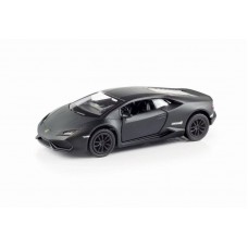 Машина металлическая RMZ City 1:32 Lamborghini Hurac?n LP610-4 инерционная, цвет матовый черный, 12,76х5,47х3,40 см (UNI-FORTUNE Toys Industrial Ltd., 554996M)