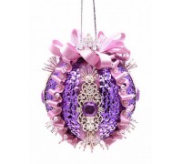 Набор для творчества Новогодний шар из пайеток "Сиреневый туман"