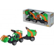 Трактор-погрузчик с полуприцепом ГрипТрак (в коробке) 48,3х15,8х22,7 см