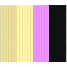 Эко-пластик к 3Д ручке 3DOODLER "Кондитерскя" 24 шт, 4 цвета в ассортименте (бежевый, персиковый, розовый, чёрный)