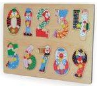 Рамка-пазл "Цифры" (Китай) (Wooden Toys, D26)