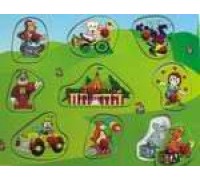Рамка-вкладыш "Веселый цирк" (Wooden Toys, D59)