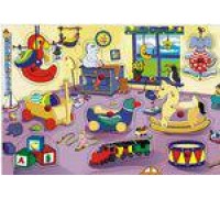Рамка-вкладыш "Игровая комната" (Китай) (Wooden Toys, D68)