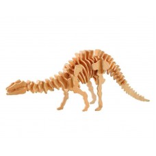 Модель деревянная сборная "Апатозавр" (4пласт.) (Wooden Toys, J008)