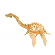 Модель деревянная сборная "Плезиозавр" (4пласт.) (Wooden Toys, J010)
