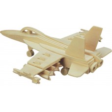 Модель деревянная сборная Бомбардировщик F18 Хорнет (4/30) (Wooden Toys, P104)