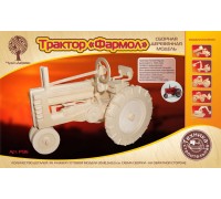 Модель деревянная сборная. Трактор фермерский (Wooden Toys, P136)