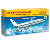 Набор подарочный-сборка "Пассажирский Авиалайнер"ИЛ-86" 41,8см(Россия)