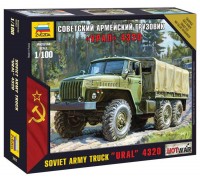 Модель сборная. Советский армейский грузовик Урал-4320 (Звезда, 7417з)